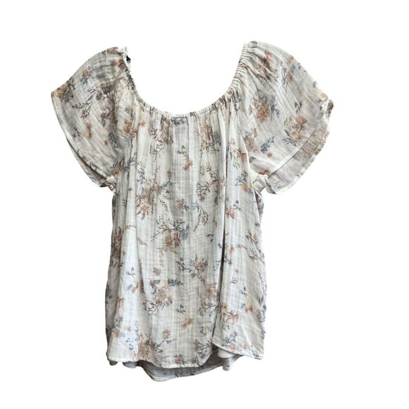 Girls Floral Print Off-Shoulder Top - Size XXL 18 - Picture 5 of 5